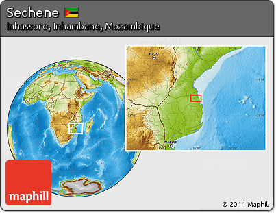 Physical Location Map of Sechene