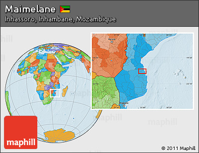 Political Location Map of Maimelane