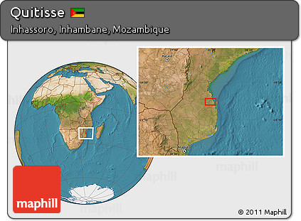 Satellite Location Map of Quitisse