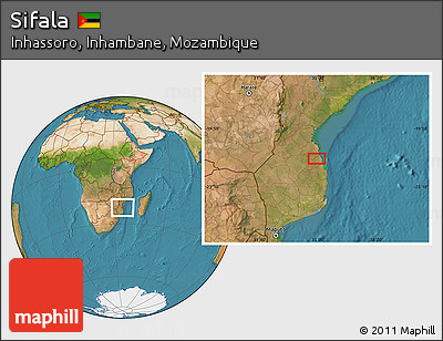 Satellite Location Map of Sifala