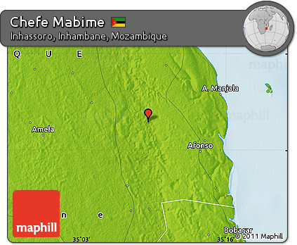 Physical Map of Chefe Mabime
