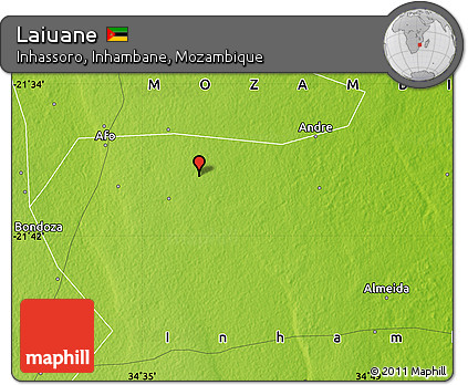 Physical Map of Laiuane