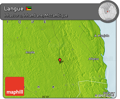 Physical Map of Langue