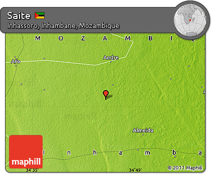 Physical Map of Saite