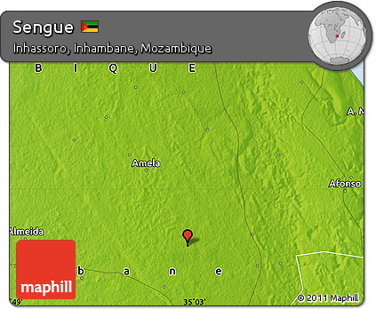 Physical Map of Sengue