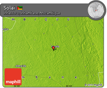 Physical Map of Solai