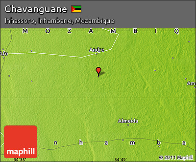 Physical Map of Chavanguane
