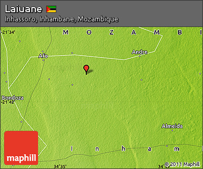 Physical Map of Laiuane