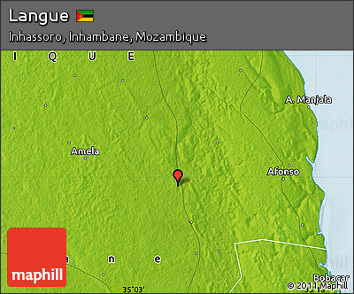 Physical Map of Langue