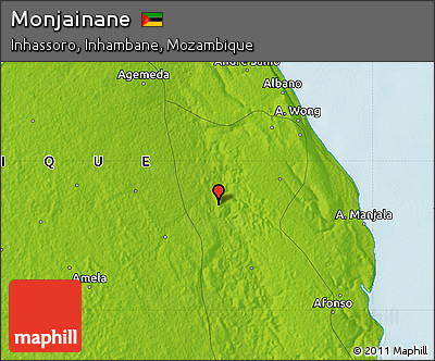 Physical Map of Monjainane