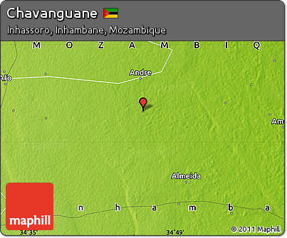 Physical Map of Chavanguane
