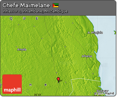 Physical Map of Chefe Maimelane