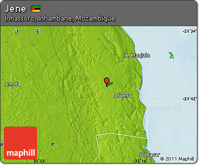 Physical Map of Jene