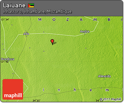 Physical Map of Laiuane