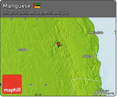 Physical Map of Manguése