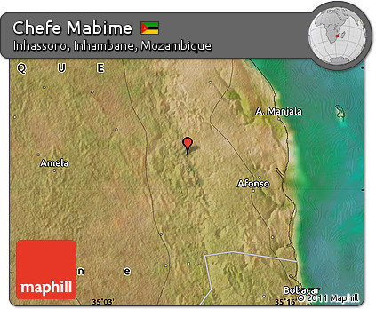 Satellite Map of Chefe Mabime