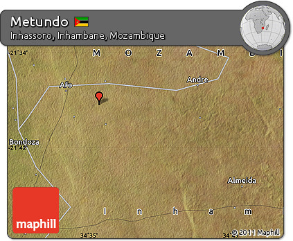 Satellite Map of Metundo