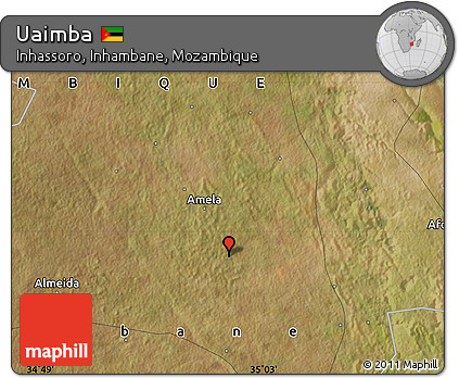 Satellite Map of Uaimba