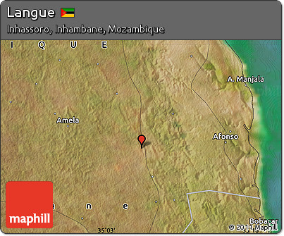 Satellite Map of Langue