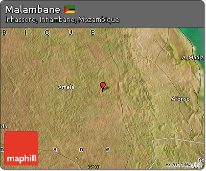 Satellite Map of Malambane