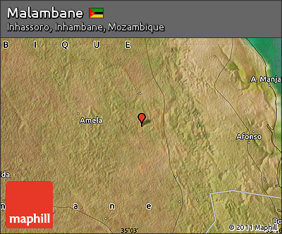 Satellite Map of Malambane