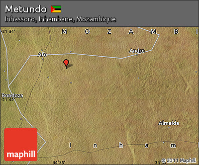 Satellite Map of Metundo