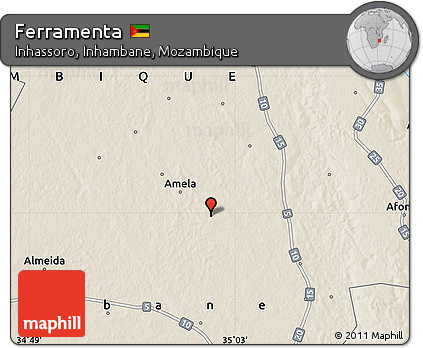Shaded Relief Map of Ferramenta