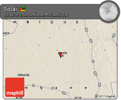 Shaded Relief Map of Solai