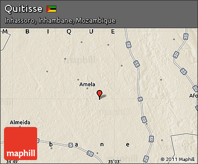 Shaded Relief Map of Quitisse