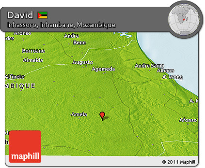 Physical Panoramic Map of David