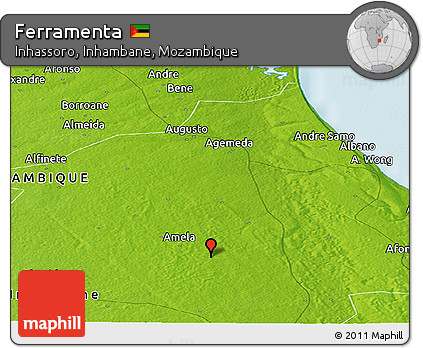 Physical Panoramic Map of Ferramenta