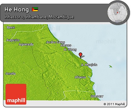Physical Panoramic Map of He Hong