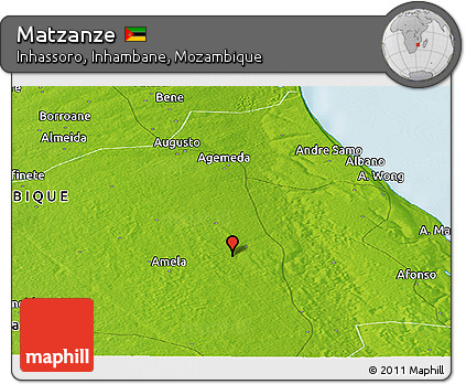 Physical Panoramic Map of Matzanze