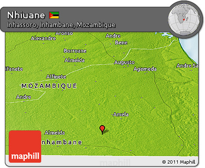 Physical Panoramic Map of Nhiuane