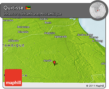 Physical Panoramic Map of Quitisse