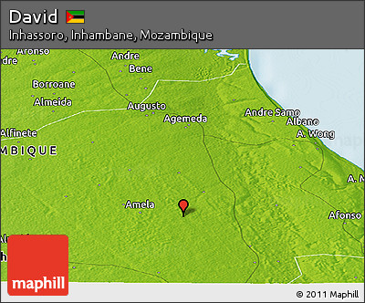 Physical Panoramic Map of David