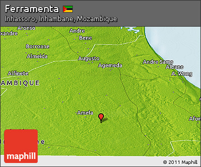 Physical Panoramic Map of Ferramenta