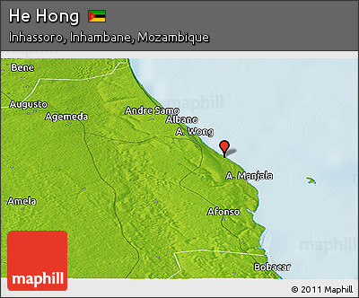 Physical Panoramic Map of He Hong