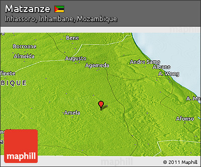 Physical Panoramic Map of Matzanze