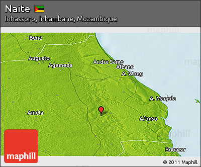 Physical Panoramic Map of Naite