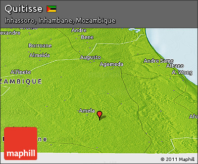 Physical Panoramic Map of Quitisse