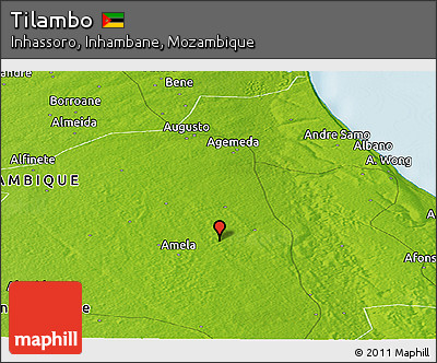 Physical Panoramic Map of Tilambo