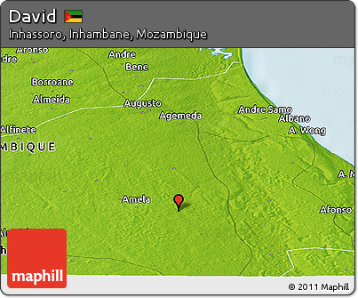 Physical Panoramic Map of David