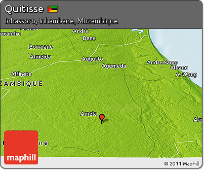 Physical Panoramic Map of Quitisse