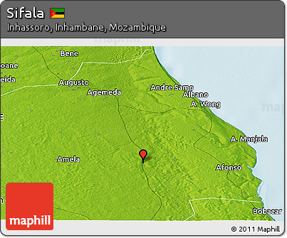 Physical Panoramic Map of Sifala