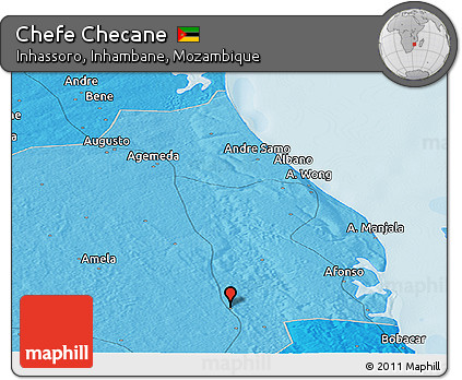 Political Panoramic Map of Chefe Checane