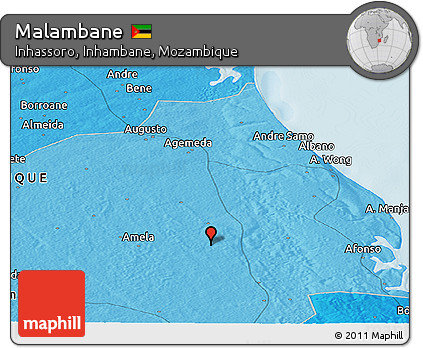 Political Panoramic Map of Malambane