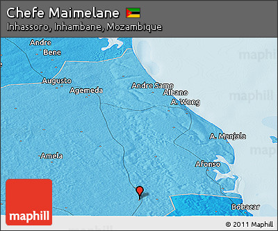 Political Panoramic Map of Chefe Maimelane
