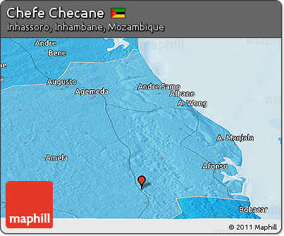 Political Panoramic Map of Chefe Checane