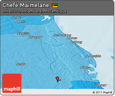 Political Panoramic Map of Chefe Maimelane